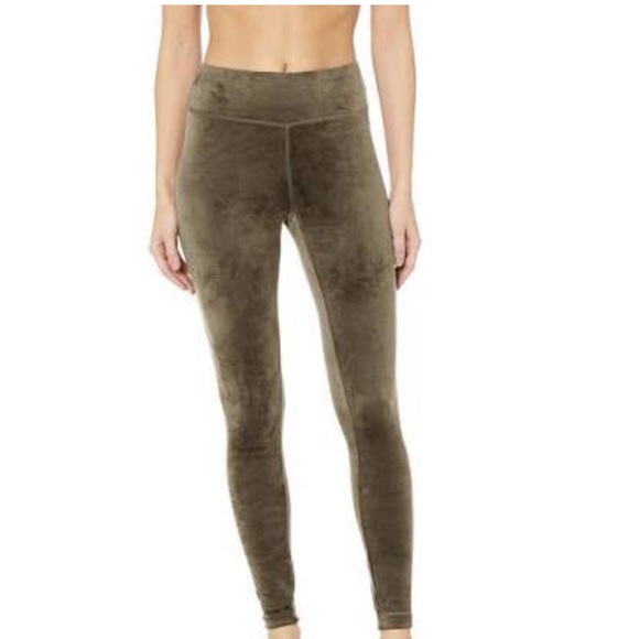 Danskin Pants - Danskin green velvet leggings